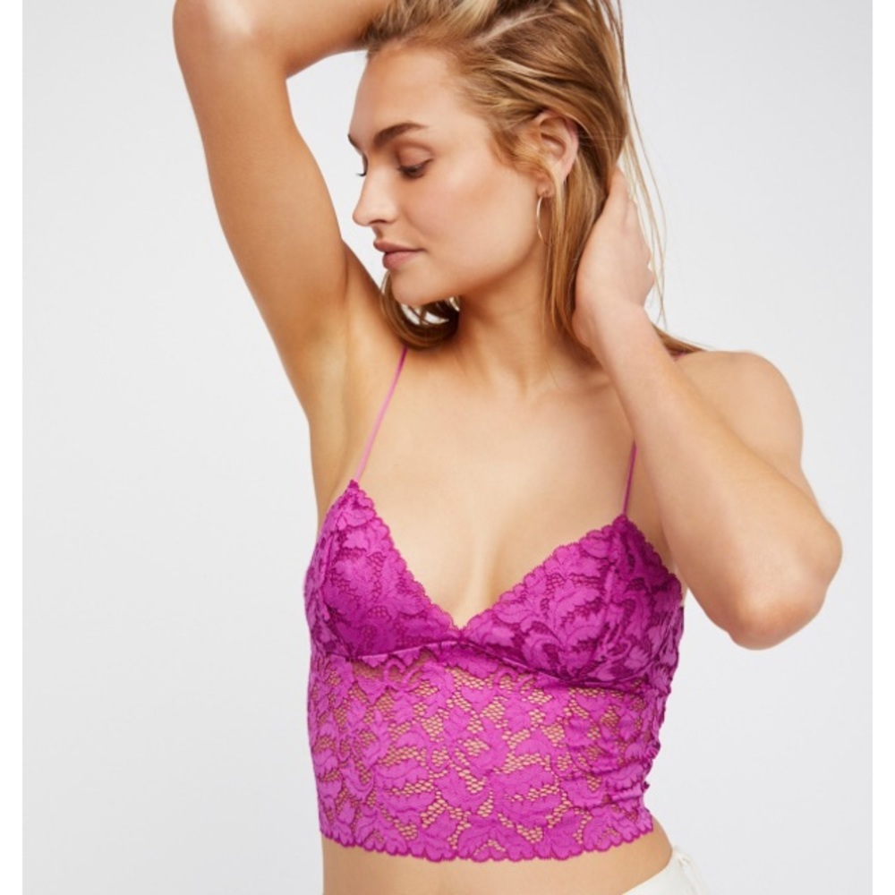 NWT Free people lace crop top M