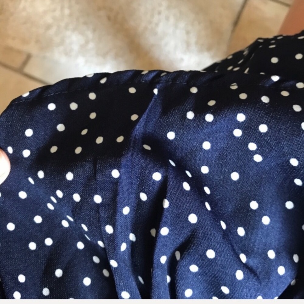 1 LEFT! NWT polka dot ruffle long sleeve dress - Picture 5 of 5