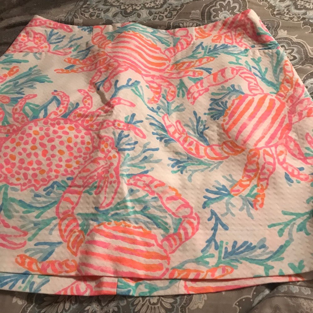 Lilly Pulitzer marigold skort Getting Steamy Sz 00
