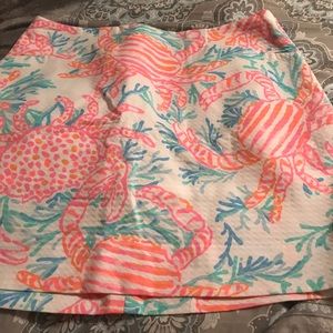 Lilly Pulitzer marigold skort Getting Steamy Sz 00