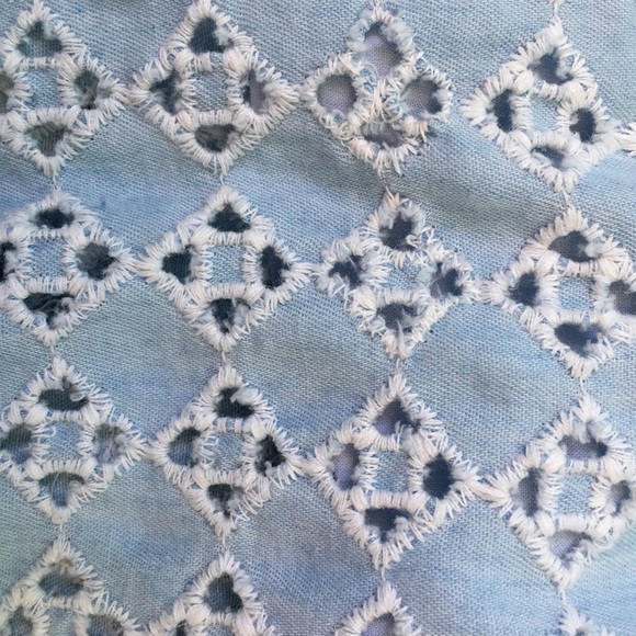 Denim/Crochet Skirt - Picture 3 of 3