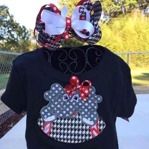 Game day shirt with bow