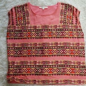 Maje sleeveless Tank top Lettre silk and linen