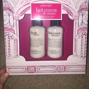 Philosophy lotions! Fresh Cream & Hot Cocoa scent