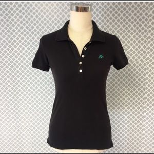 Aeropostale Black And Teal Polo
