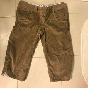 Athleta corduroy crop pants