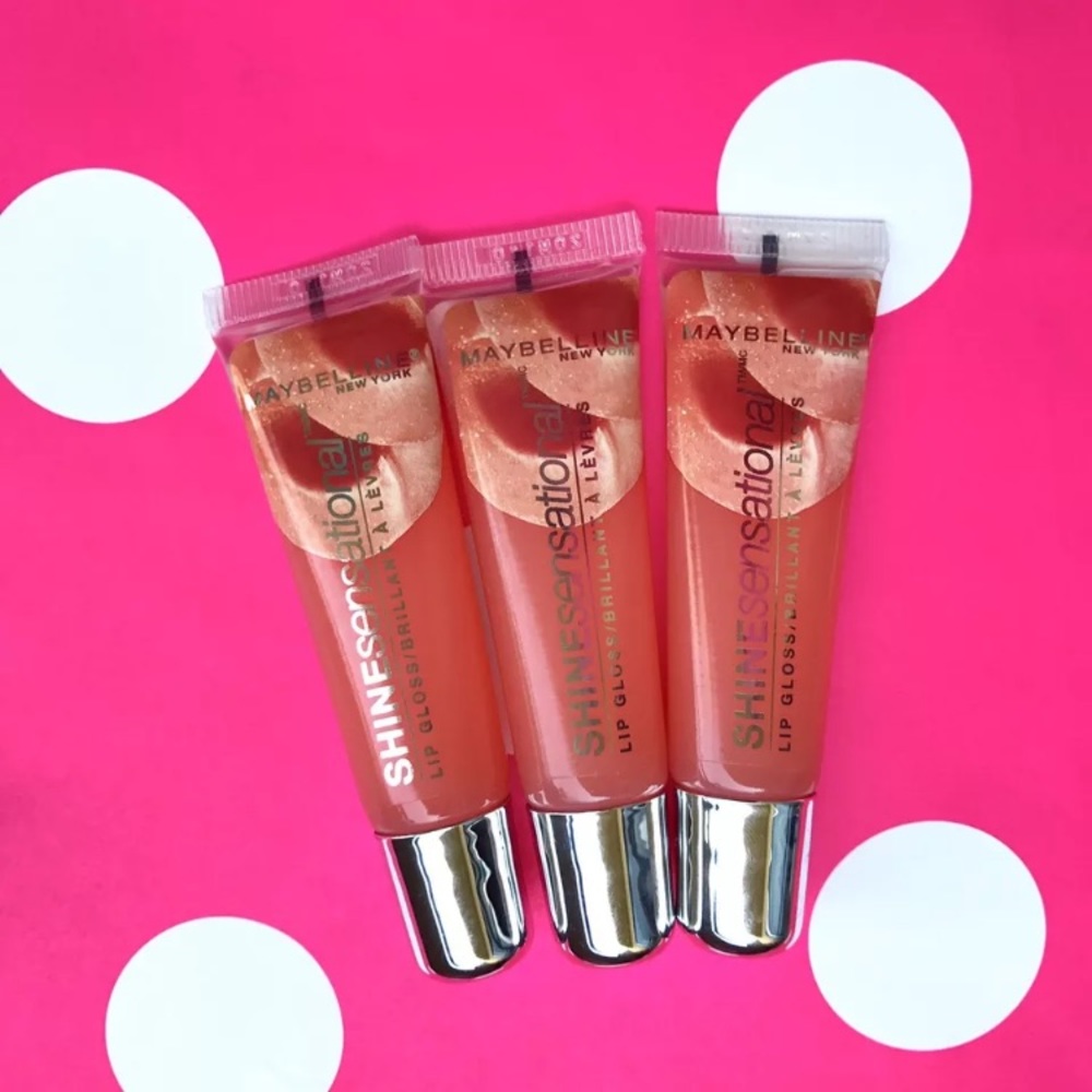 🍑Maybelline lip gloss set🍑