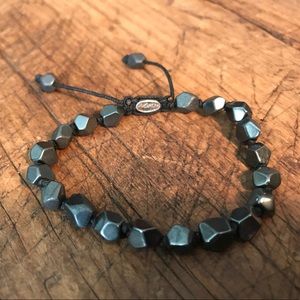 M.Cohen Hemetite stone bracelet