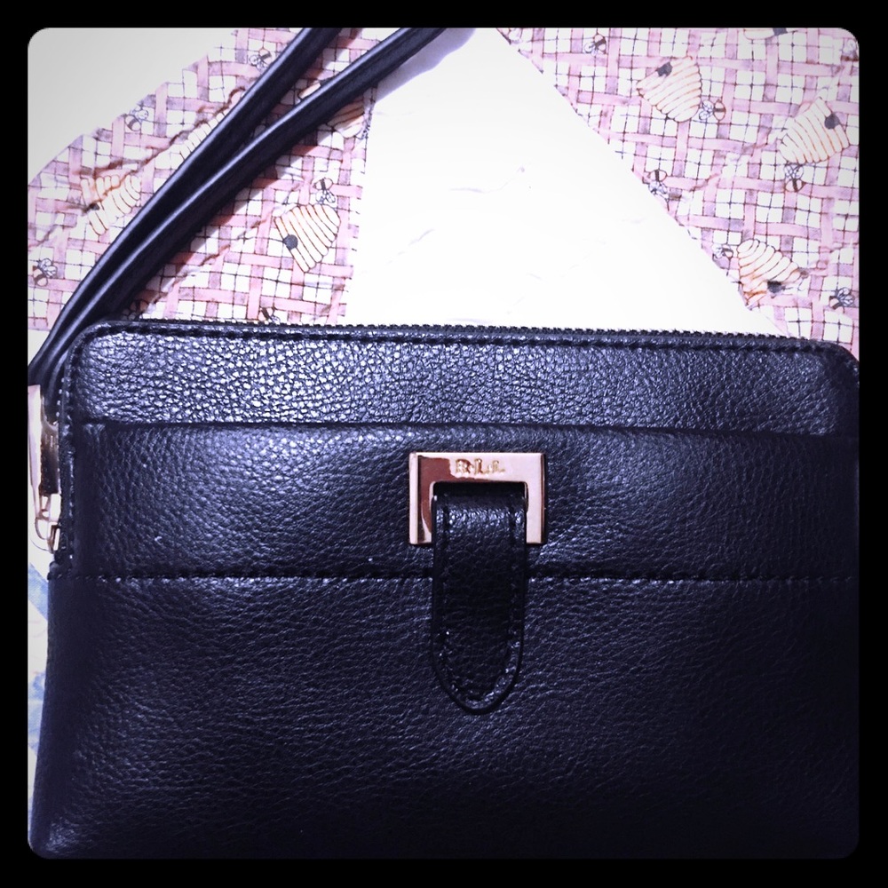 📌PRICE DROP📌 Authentic jet black RLL Wristlet