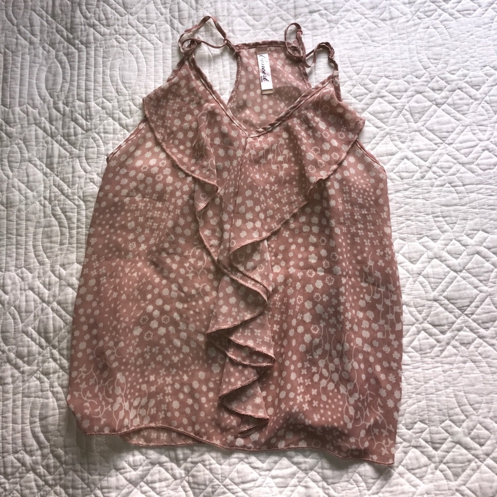 Light Pink and White Blouse