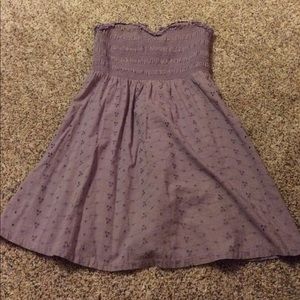 Lilac strapless dress