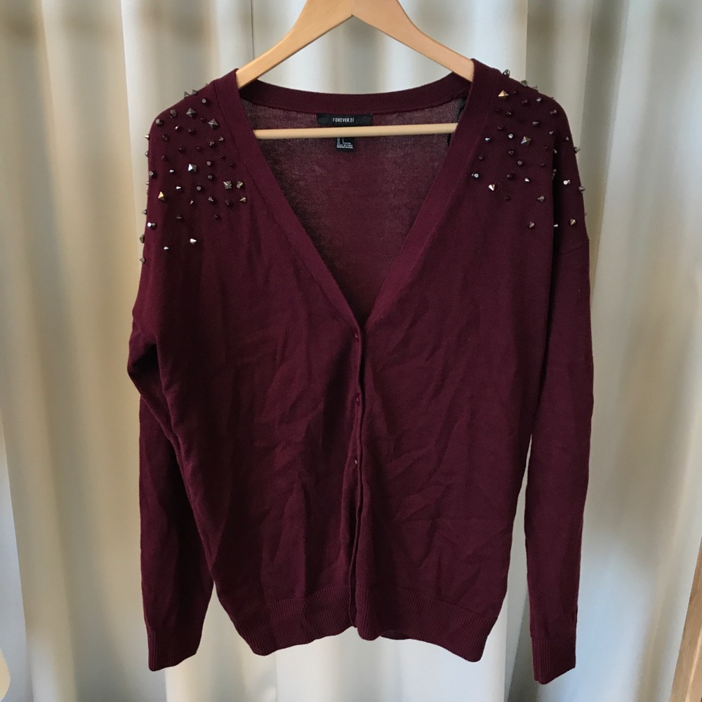 Forever 21 Studded Cardigan - Picture 2 of 3