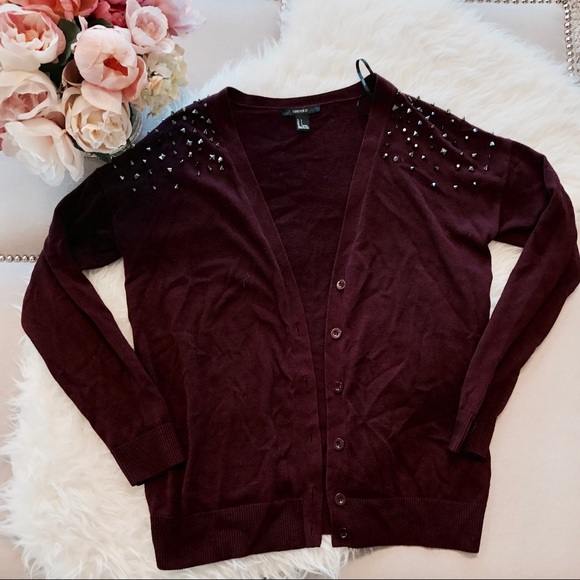 Forever 21 Studded Cardigan - Picture 1 of 3