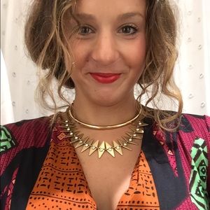 J. CRew statement triangle necklace