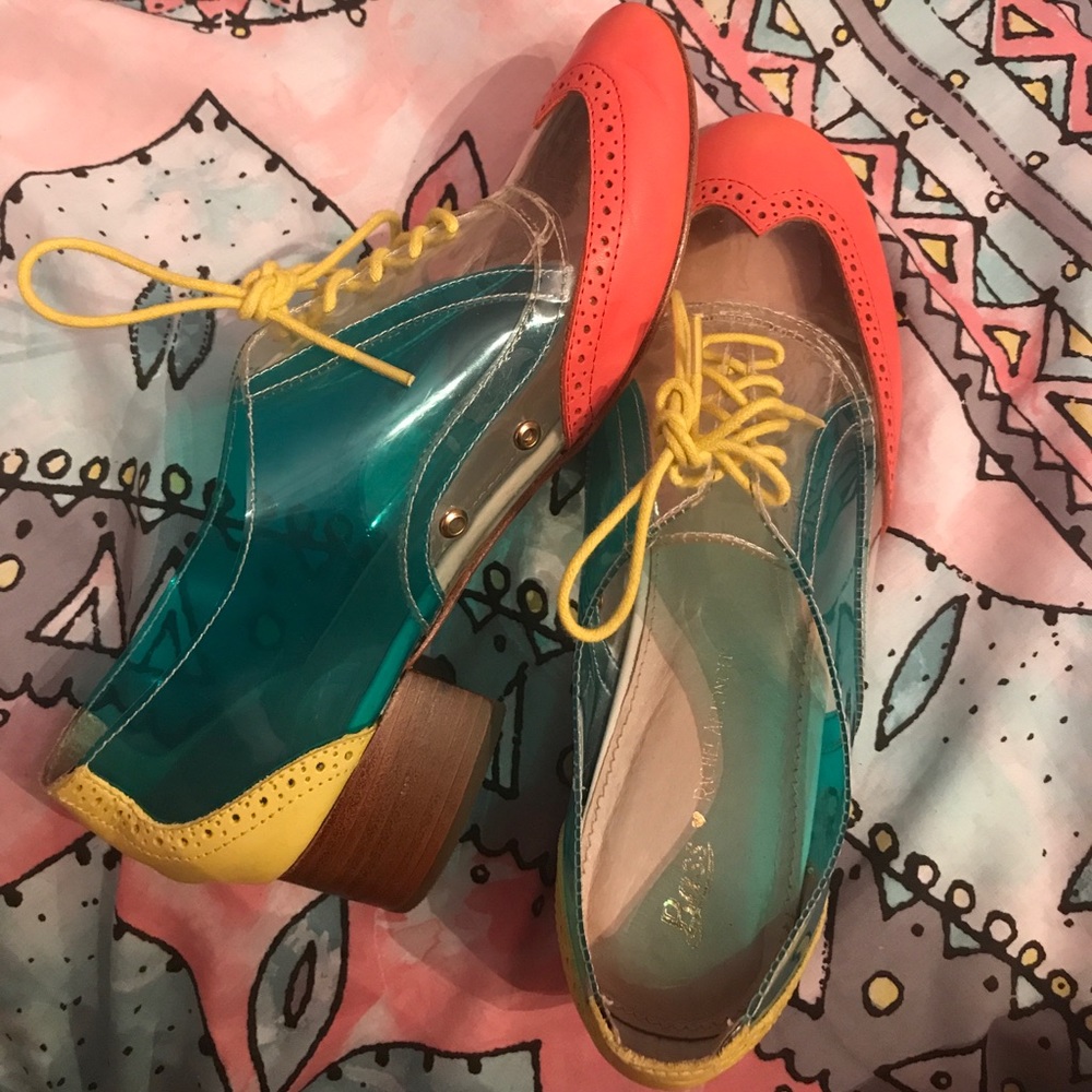 Bass x Rachel antonoff clear brogue