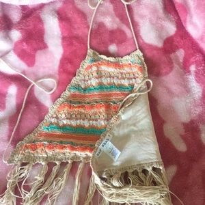 Fringe crop top