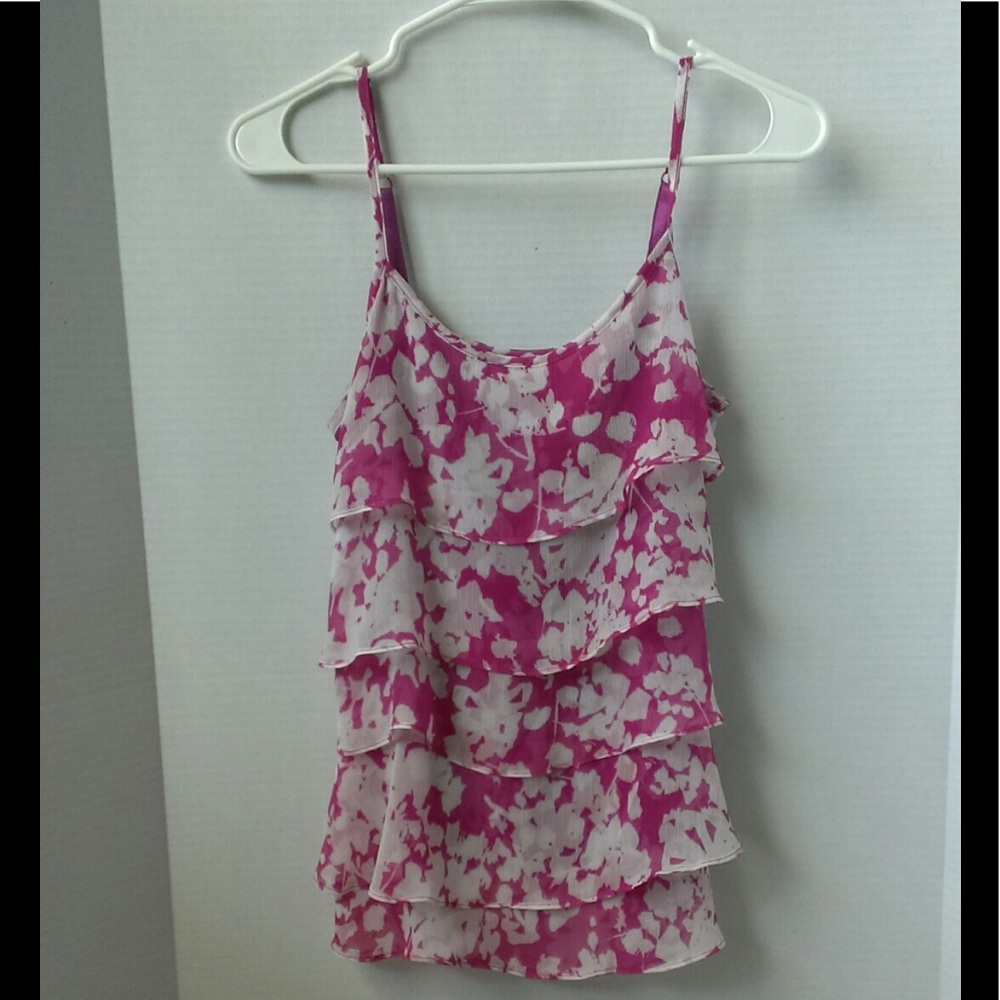 Ruffle Blouse w/ Spaghetti Straps
