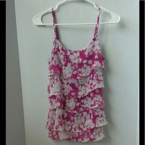 Ruffle Blouse w/ Spaghetti Straps