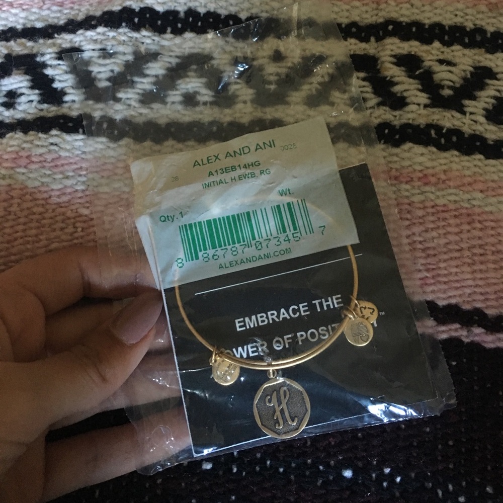 Alex and Ani "H" Bracelet