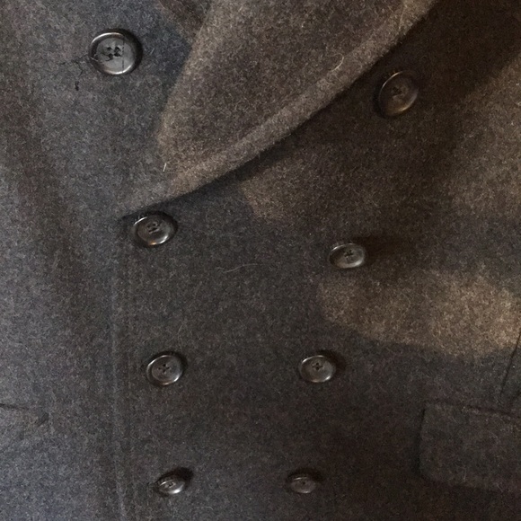 Very nice dark gray dressy peacoat. - Picture 2 of 8