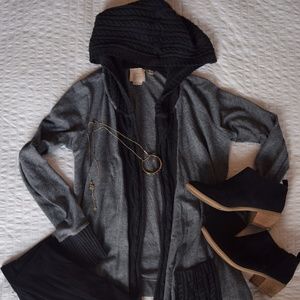 Vanessa Virginia Knit/Chevron Cardigan