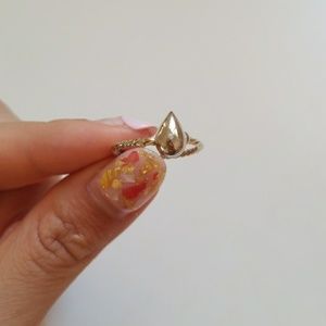 Gold drop ring