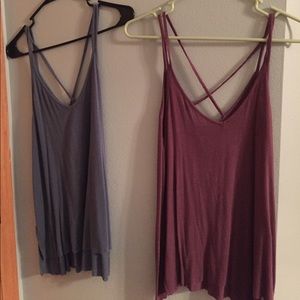 AEO Soft and Sexy flowy tank tops