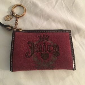 Juicy couture coin bag velour