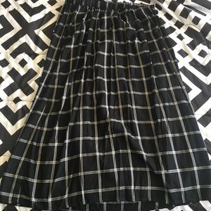 Plaid Maxi Skirt