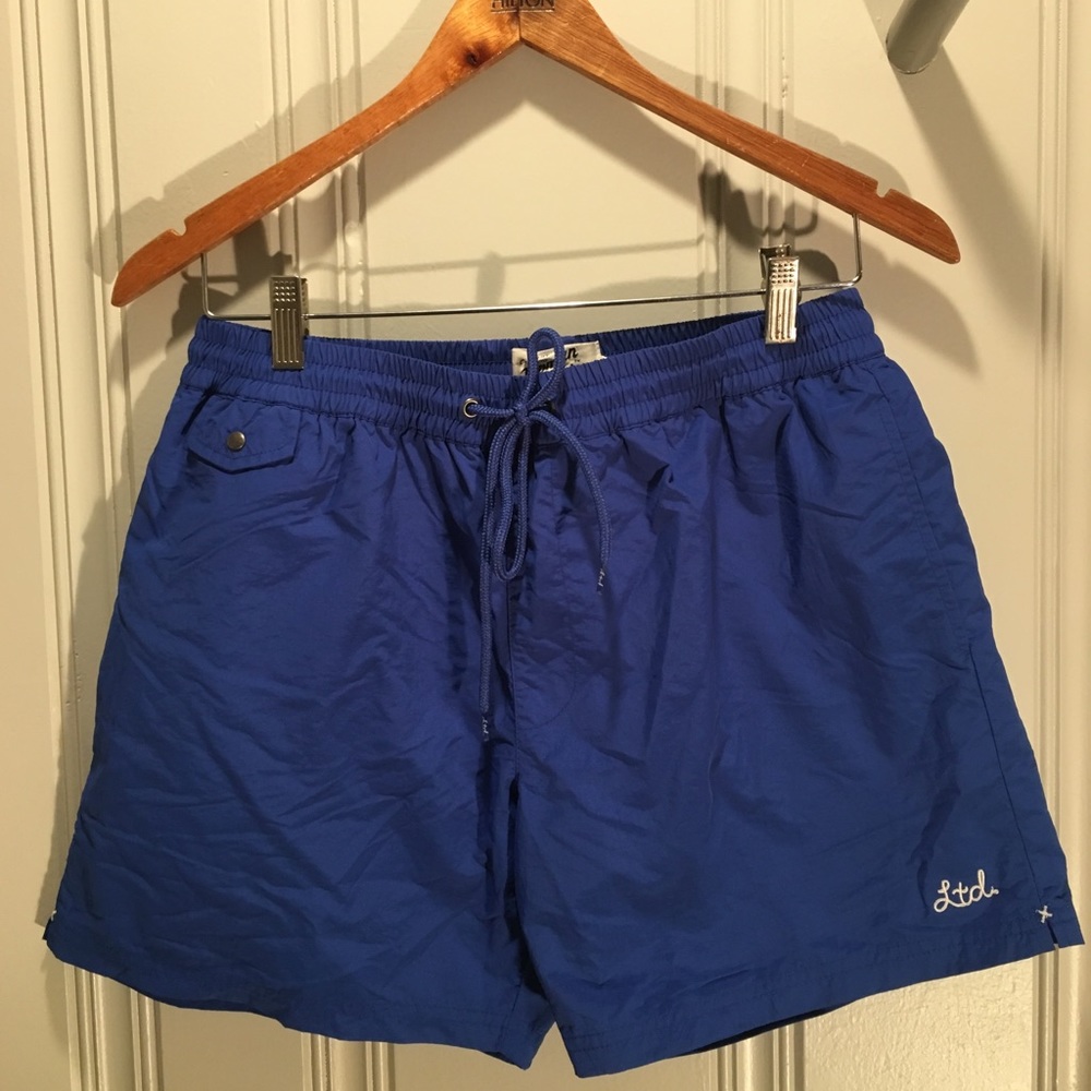 Topman Men's Swim Shorts: blue