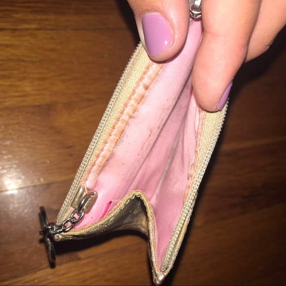 Coach Signature Gold Keyring Card Holder - Picture 4 of 4