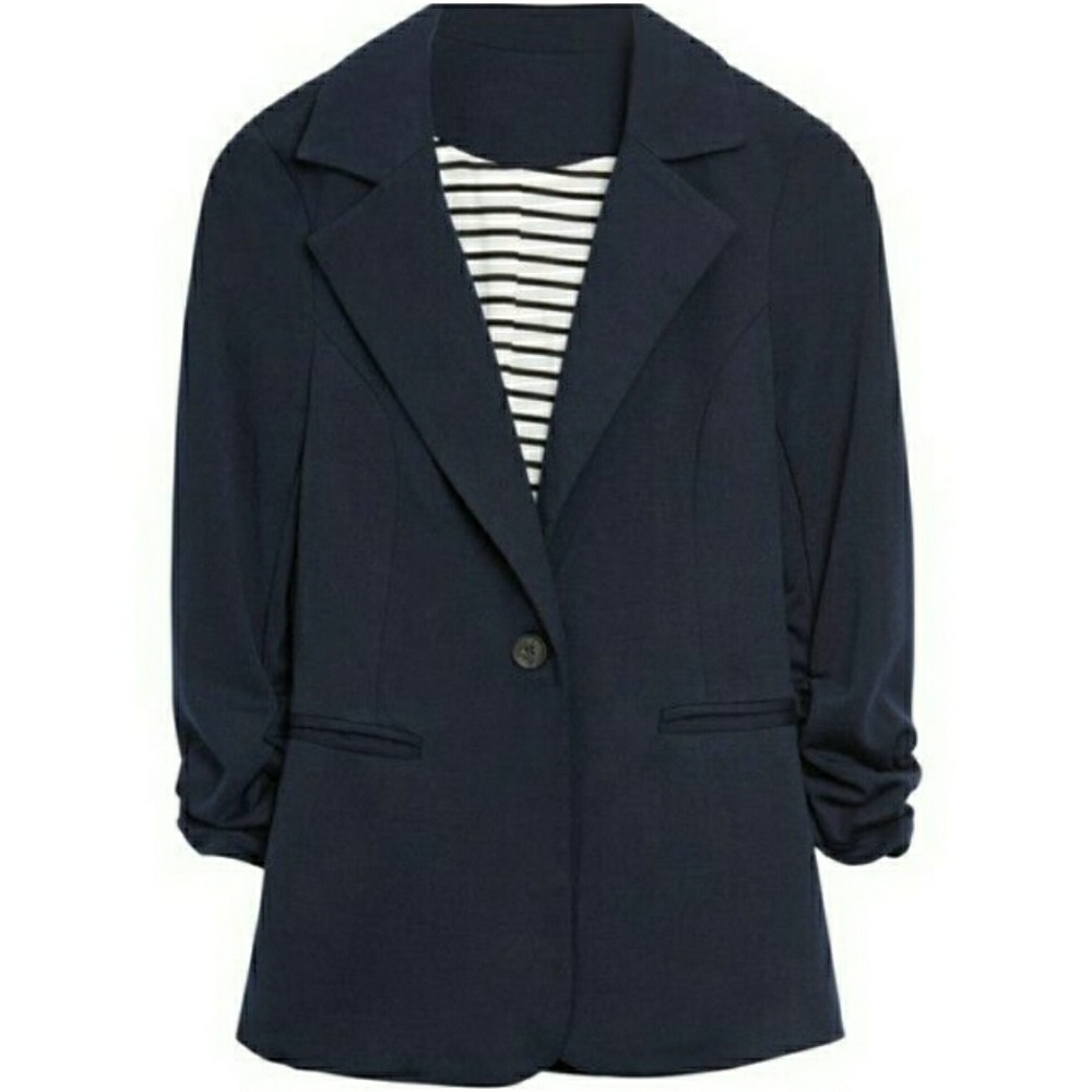 NWT 41 Hawthorn Navy Blue Blazer Size Large