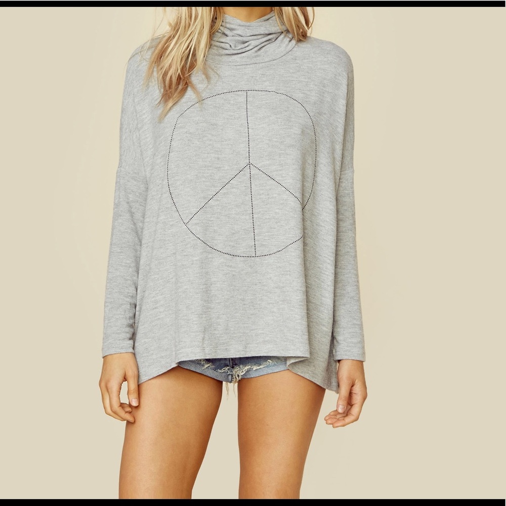 SUNDRY Peace Sign Pullover ✌️