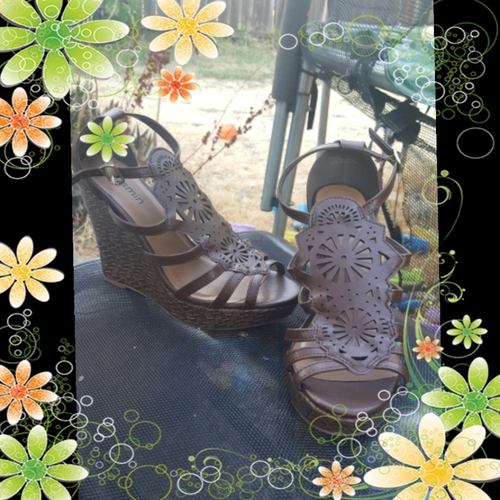 🌺Sexy coffee brown Wedges🌺
