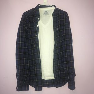 Trendy blue flannel