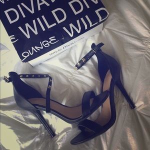 Diva lounge leather studded heels