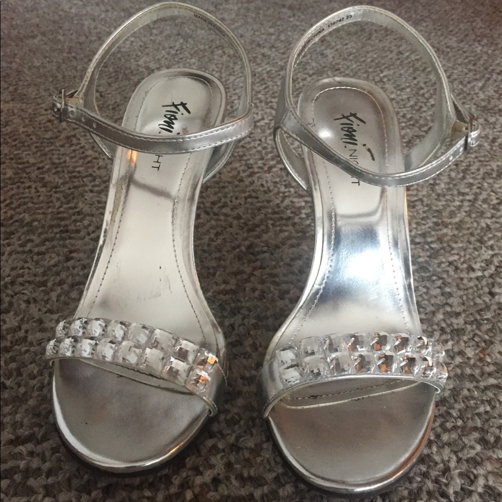 Silver Rhinestone Heels - Picture 2 of 4