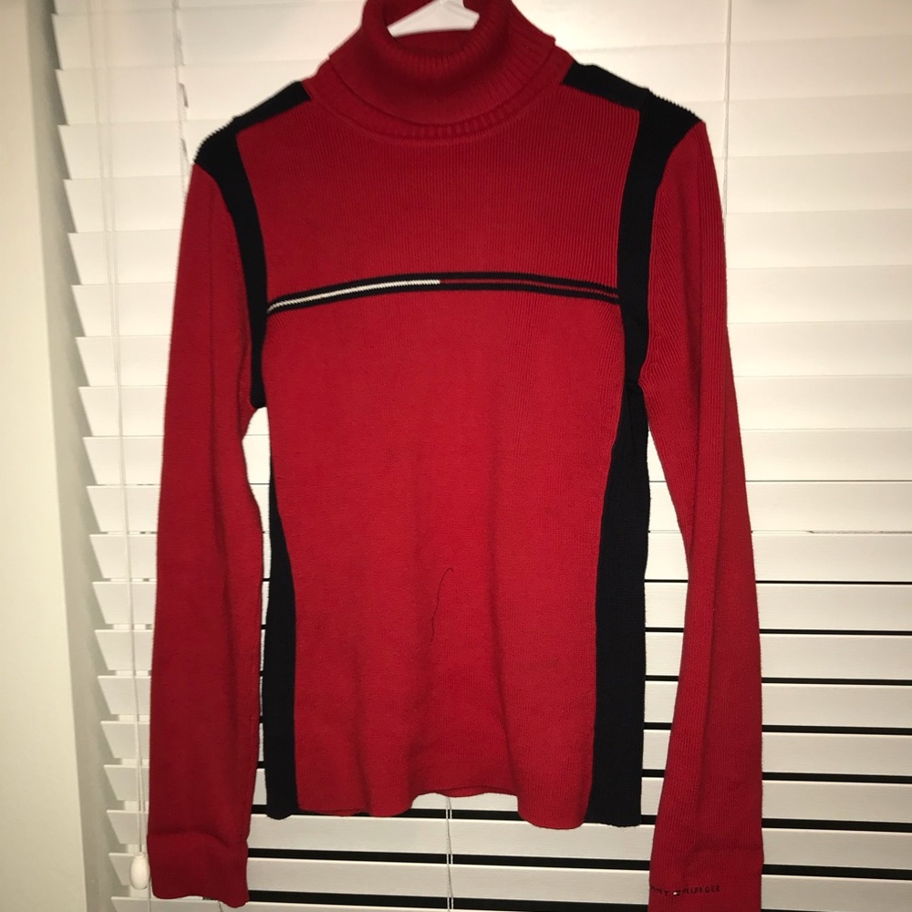 Women’s Tommy Hilfiger Red Turtleneck Sweater