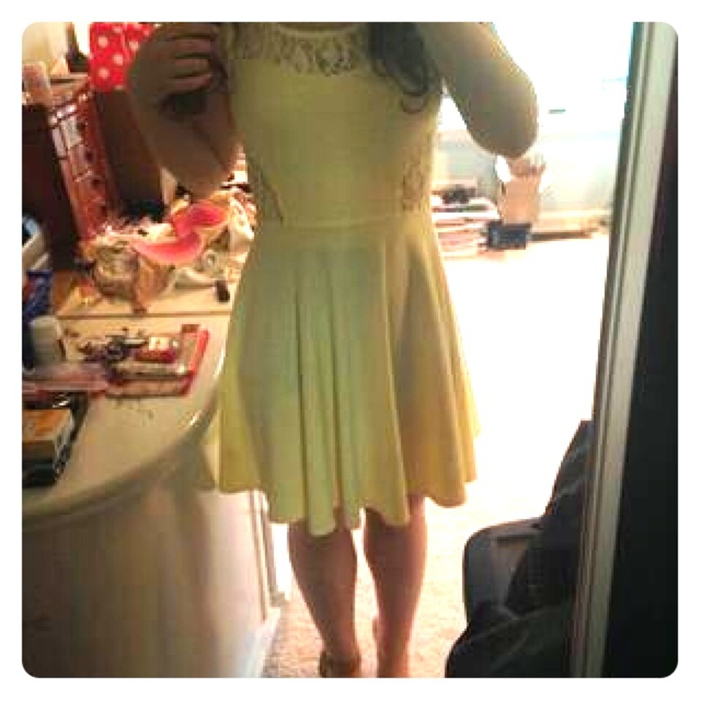 Yellow Lace Dress