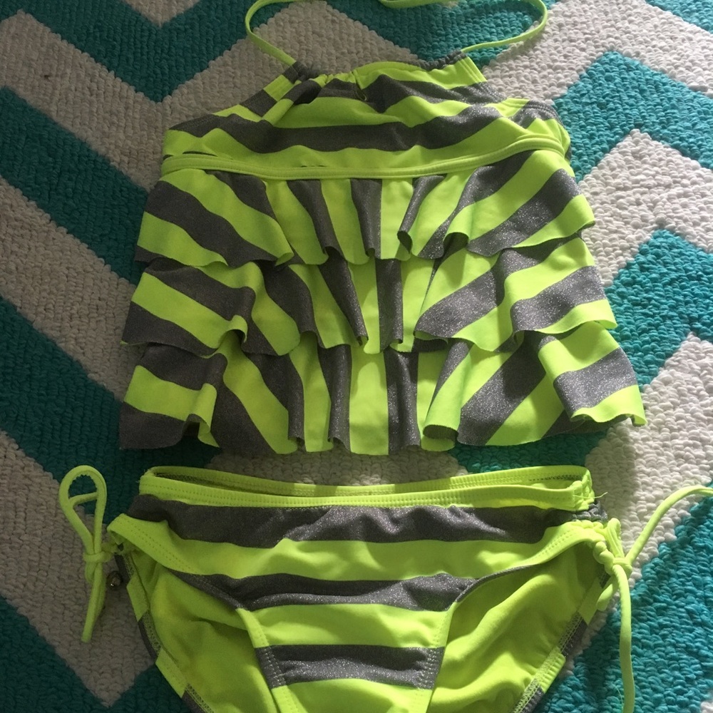Yellow silver girls tankini! Negotiable prices