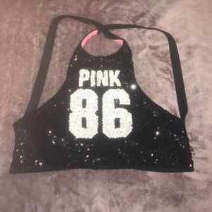 VS PINK Sequin Swim Top