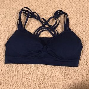 Navy padded bralette