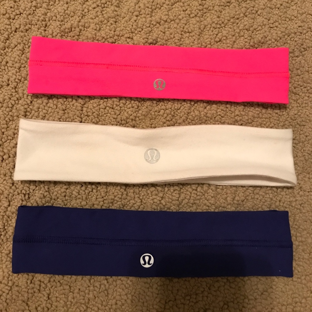 three lululemon headbands