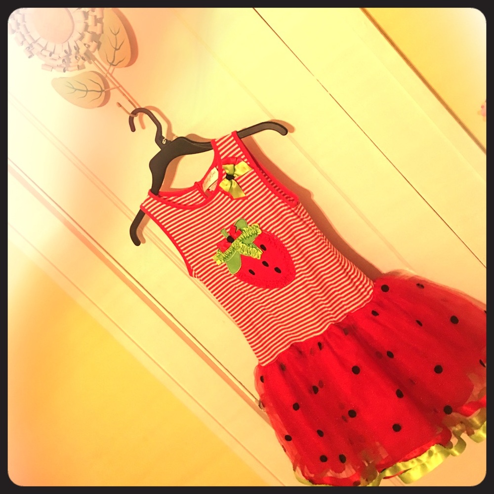 Emily Rose strawberry tulle dress