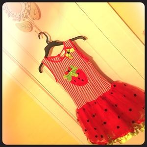 Emily Rose strawberry tulle dress