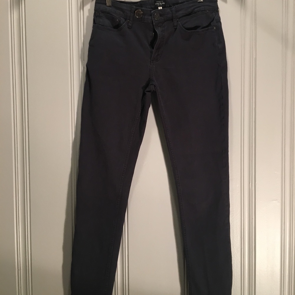 River Island dark grey chinos