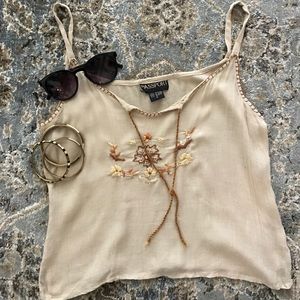 Women's Small Boho Crop Tank Small