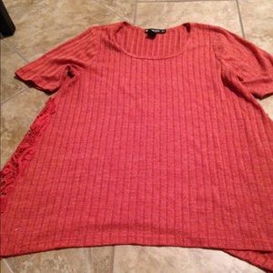 Long lace sided shirt