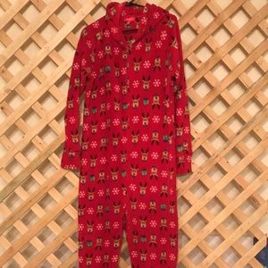 Women's footie Christmas PJs size XL