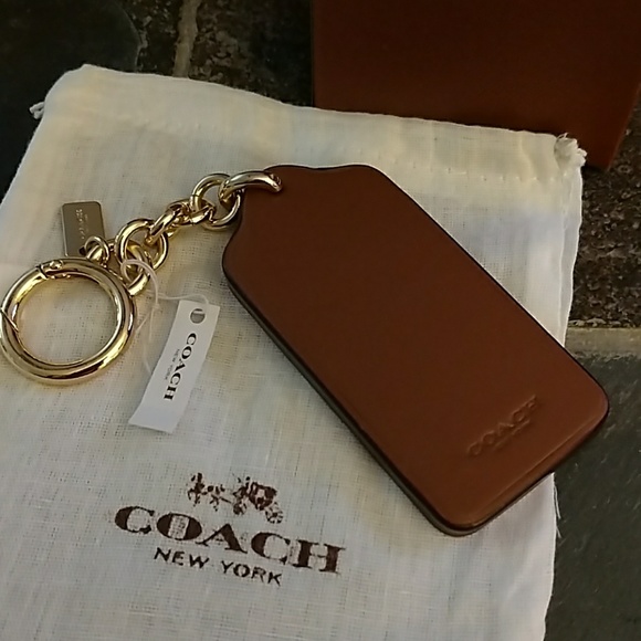 **SOLD**COACH BUTTERFLY LEATHER BAG CHARM/KEYRING - Picture 3 of 3